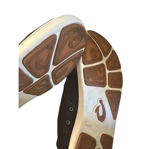 Olukai Nohea Moku Slip On Sneaker Black Casual Lace Boat Shoes Beach Sz‎ 10.5 main image 6